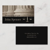 Visite Avocats De Droit Corinthien Colonne Carte de visit (Devant / Derrière)