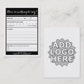 Visite ayez quelque chose dire la carte de commentaire de (Devant / Derrière)