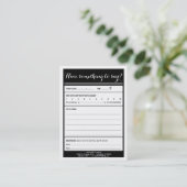 Visite ayez quelque chose dire la carte de commentaire de (Debout devant)