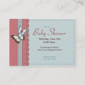 Visite B est pour la carte de rappel de bébé (Dos)