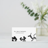 Visite Bactéries Médicale Micro noir et blanc Carte de vi (Debout devant)