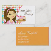 Visite Baker Cup Cakes Bakery Sweet Traitements Carte de (Devant / Derrière)