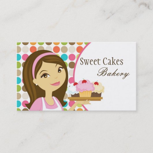 Visite Baker Cup Cakes Bakery Sweet Traitements Carte de (Devant)