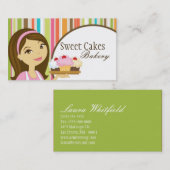 Visite Baker Cup Cakes Bakery Sweet Traitements Carte de  (Devant / Derrière)