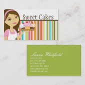 Visite Baker Cup Cakes Bakery Sweet Traitements Carte de (Devant / Derrière)