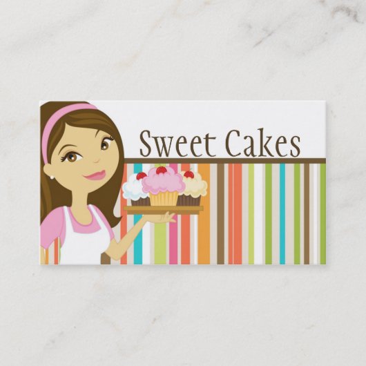 Visite Baker Cup Cakes Bakery Sweet Traitements Carte de (Devant)
