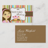 Visite Baker Cup Cakes Bakery Sweet Traitements Carte de (Devant / Derrière)