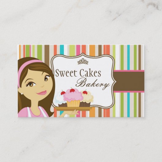 Visite Baker Cup Cakes Bakery Sweet Traitements Carte de (Devant)
