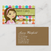Visite Baker Cup Cakes Bakery Sweet Traitements Carte de (Devant / Derrière)
