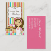 Visite Baker Cup Cakes Bakery Sweet Traitements Carte de  (Devant / Derrière)