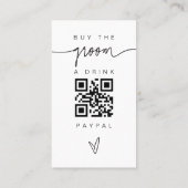 Visite Balayage de la carte de boisson de mariée et de ch (Dos)