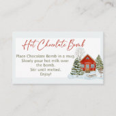 Visite Balises de bombe chocolat chaud, taille carte de v (Devant)