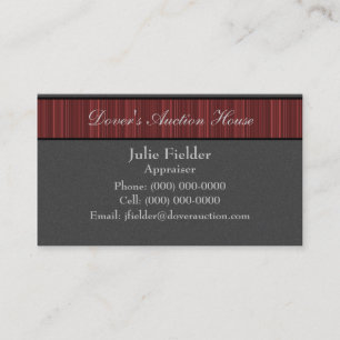 Visite Bandes polies Carte de visite, gris et marron