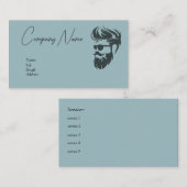 Visite Barber Shop, services, modèle de carte de visite. (Devant / Derrière)