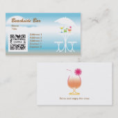 Visite Barre presse de la plage de modèle de carte de (Devant / Derrière)