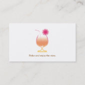 Visite Barre presse de la plage de modèle de carte de (Dos)