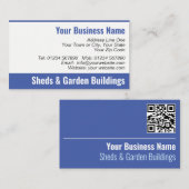 Visite Bâtiments de jardin et de jardinage Code QR Carte  (Devant / Derrière)