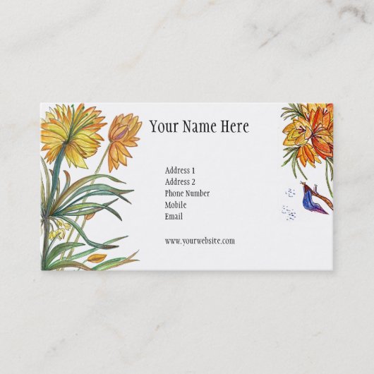 Visite Beau jardin de carte de fleurs (Devant)
