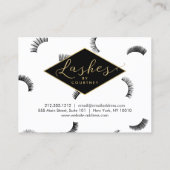 Visite Beaucoup de Lashes Salon Carte d'Aftercare Blanc/N (Dos)