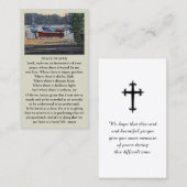 Visite Belle carte de bateau funéraire Memorial (Devant / Derrière)