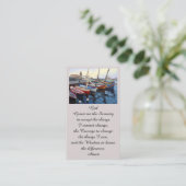 Visite Belle carte de bateaux rouges oranges bleus verts (Debout devant)
