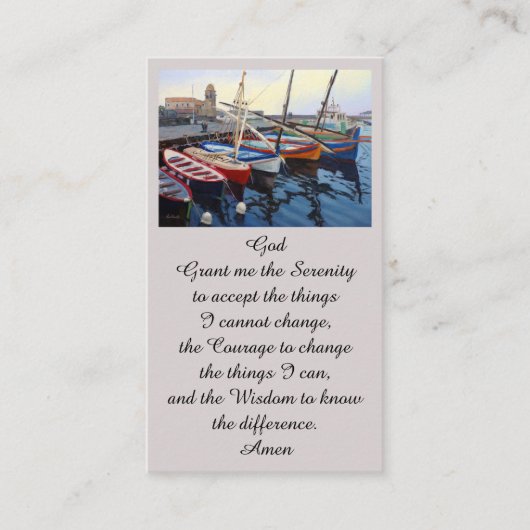 Visite Belle carte de bateaux rouges oranges bleus verts (Devant)