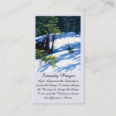 Visite Belle carte de prière de sérénité violet bleu vert (Devant)