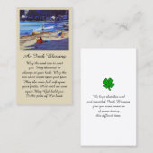 Visite Belle Carte de Sympathie de la scène de plage (Devant / Derrière)