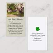 Visite Belle carte de Sympathie de peinture aquarelle (Devant / Derrière)