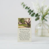 Visite Belle carte de Sympathie de peinture aquarelle (Debout devant)