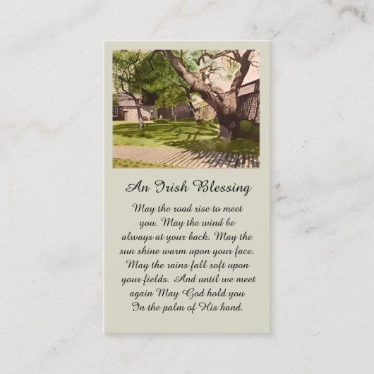 Visite Belle carte de Sympathie de peinture aquarelle (Devant)