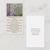 Visite Belle Carte de Sympathie Memorial (Devant / Derrière)