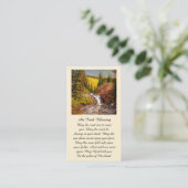 Visite Belle carte funéraire commémorative de prière (Debout devant)