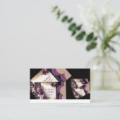 Visite Belle conception de carte Eid Mubarak violette (Debout devant)