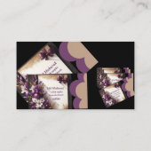 Visite Belle conception de carte Eid Mubarak violette (Dos)