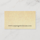 Visite Belles fleurs Carte de visite, Rouge (Dos)