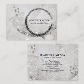 Visite *~* Black Taupe Parties scintillant Carte de visit (Devant / Derrière)