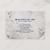 Visite *~* Black Taupe Parties scintillant Carte de visit (Dos)