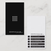 Visite Black&white minimalistic moderne III de carte de (Devant / Derrière)
