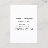 Visite Blanc modèle de carte de grande entreprise de (Dos)