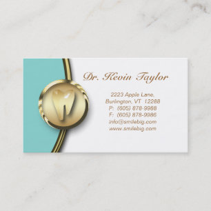 Visite Bleu blanc d'or molaire dentaire de carte de