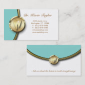 Visite Bleu blanc d'or molaire dentaire de carte de (Devant / Derrière)