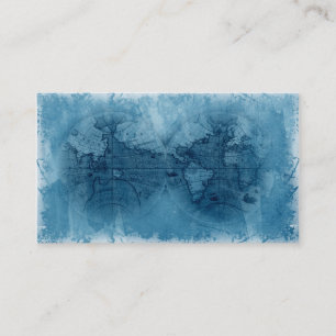 Visite Bleu de globe de carte du monde d'antiquité de