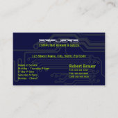 Visite Bleu électrique de carte (Devant)