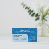 Visite Bleu électrique de carte (Debout devant)