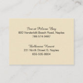 Visite Bleu et crème de carte d'embarquement de palmier (Dos)