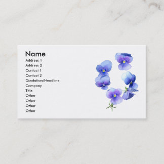 Visite Bleu et pourpre fleurit la carte florale de profil