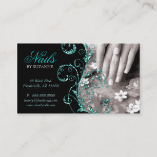Visite Bleu Teal de parties scintillantes de carte de