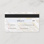 Visite Blush + Marble Carte de crédit Microbling (Dos)