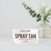 Visite Blush Rose Gold SPRAY TAN carte de soins postérieu (Debout devant)
